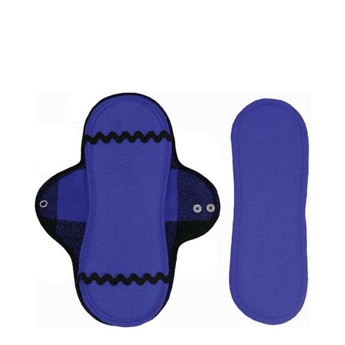 Lunapads Mini Pad and Insert - Buffalo Blues, 2 pieces