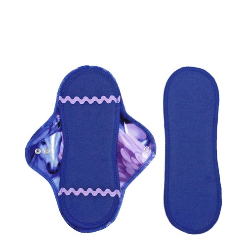 Lunapads Mini Pad and Insert - Buffalo Blues on white background