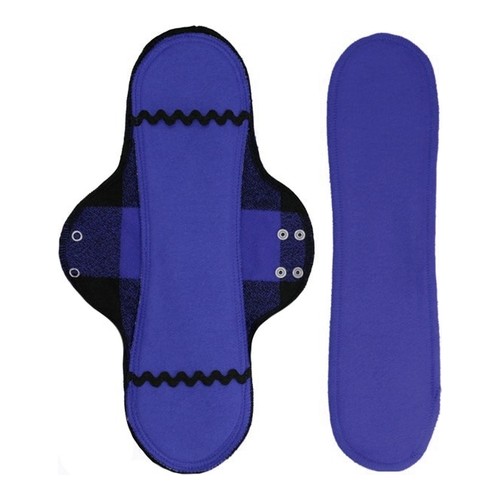 Lunapads Long Pad and Insert - Buffalo Blues, 2 pieces