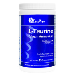 L-Taurine Powder on white background