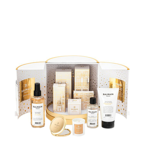 BALMAIN Paris Hair Couture La Petite Ville Lumiere on white background