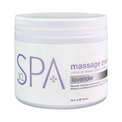 Lavender Massage Cream on white background