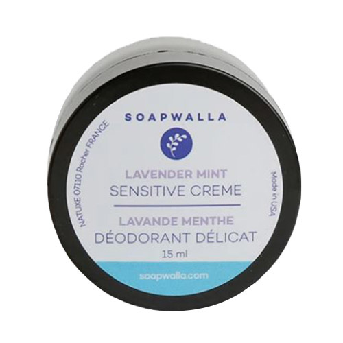 Soapwalla Lavender Mint Sensitive Deodorant - Travel Size on white background