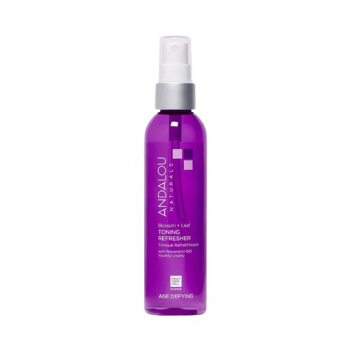 Andalou Naturals Age Defying Blossom + Leaf Toning Refresher, 178ml/6.02 fl oz Andalou Naturals Age Defying Blossom + Leaf Toning Refresher on white background