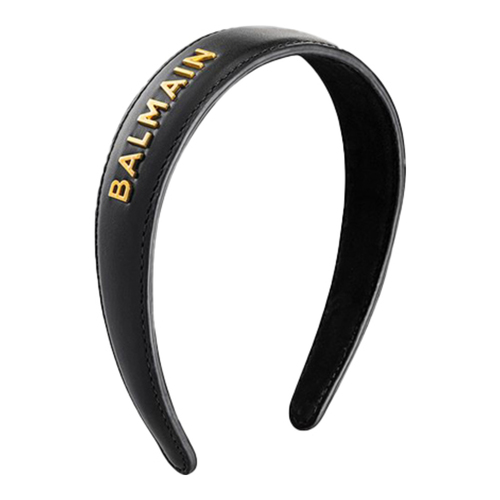 BALMAIN Paris Hair Couture Leather Headband (Limited Edition) on white background