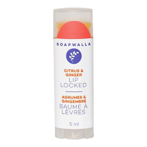 Soapwalla Lip Locked Lip Balm - Citrus Ginger on white background