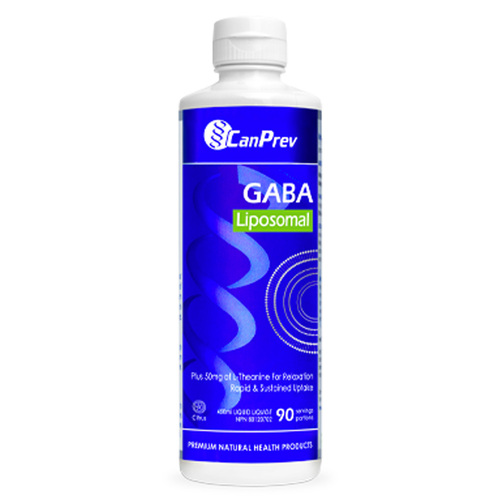 CanPrev Liposomal GABA - Citrus on white background