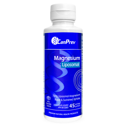 CanPrev Liposomal Magnesium - Nutty Chocolate Caramel on white background