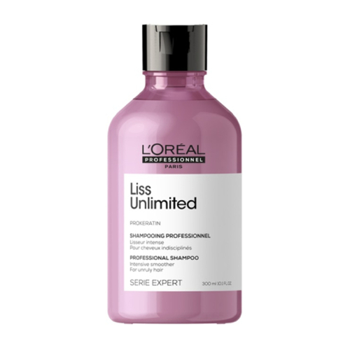 Loreal Professional Paris Liss Unlimited Shampoo on white background