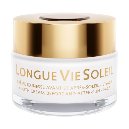 Guinot Longue Vie Soleil After Sun Face Cream on white background