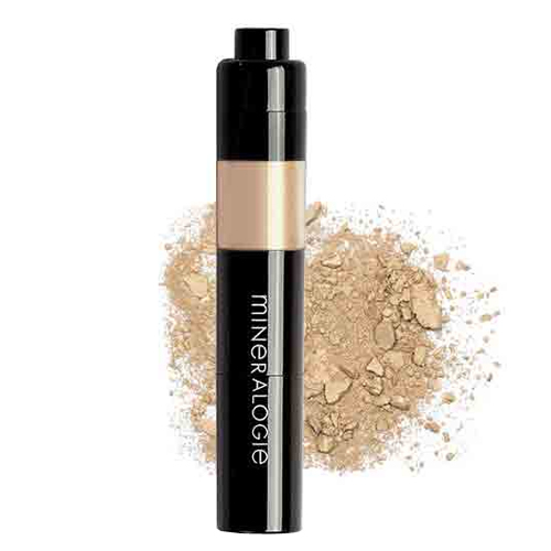 Mineralogie Loose Mineral Foundation Dispensing Brush - Bisque on white background