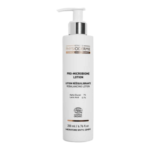 Physiodermie Lotion Pro-Microbiome Organic on white background