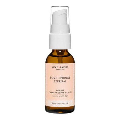 One Love Organics Love Springs Eternal Youth Serum on white background