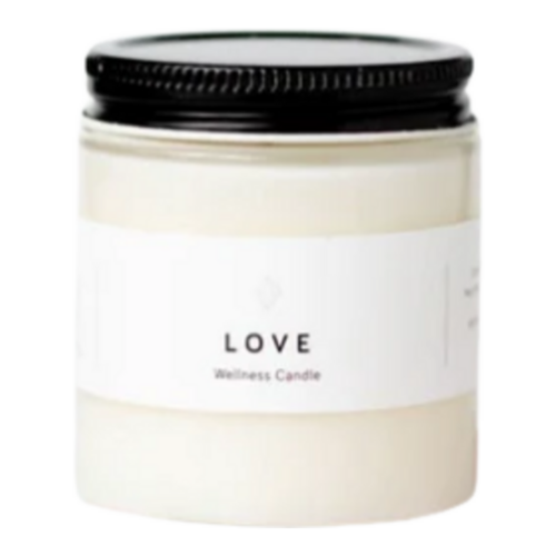 Wax + Fire Co. Love Wellness Soy Candle on white background