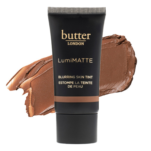 butter LONDON LumiMatte Blurring Skin Tint - Deep on white background