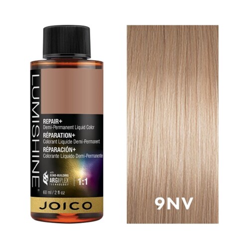 Joico LumiShine Demi Liquid Blue Violet Lightest Blonde - 10BV on white background