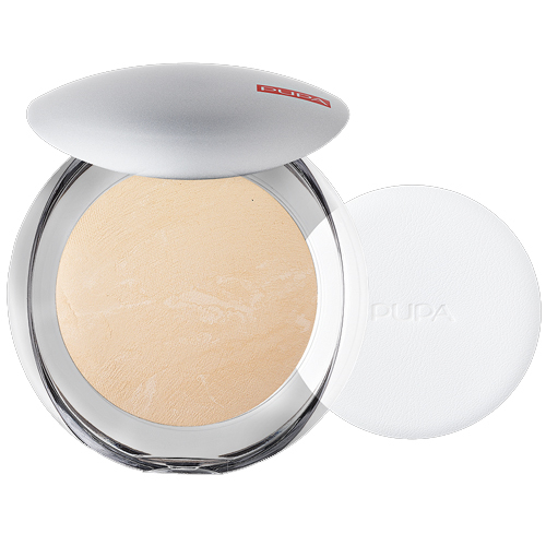 Pupa Luminys Compact Face Powder - 01 Ivory Beige on white background