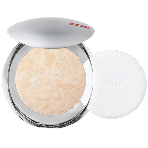 Pupa Luminys Compact Face Powder - 01 Ivory Beige on white background