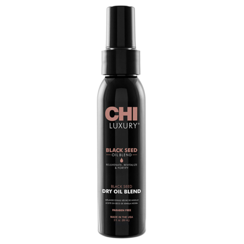 CHI Luxury Black Seed Dry Oil on white background