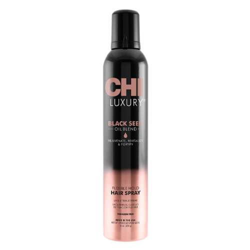 CHI Luxury Black Seed Flexible Hold Hairspray on white background
