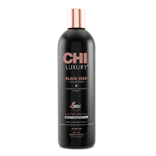 CHI Luxury Black Seed Moisture Replenish Conditioner on white background