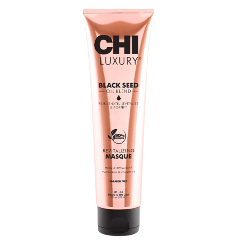 CHI Luxury Black Seed Revitalizing Masque on white background