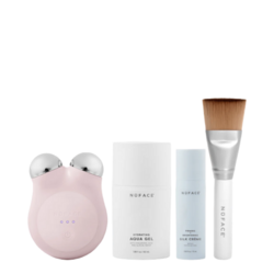 MINI+ Petite Facial Toning Device - Sandy Rose on white background