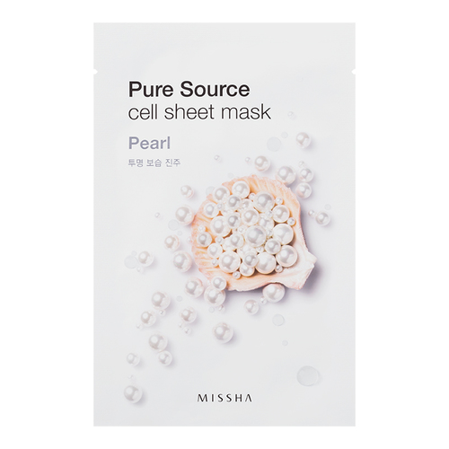 MISSHA Pure Source Cell Sheet Mask - Acai Berry on white background