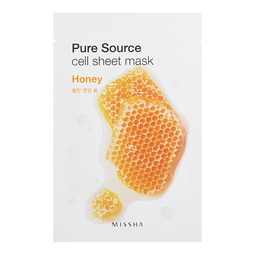 MISSHA Pure Source Cell Sheet Mask - Acai Berry on white background