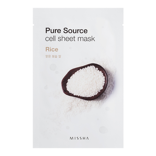 MISSHA Pure Source Cell Sheet Mask - Acai Berry on white background