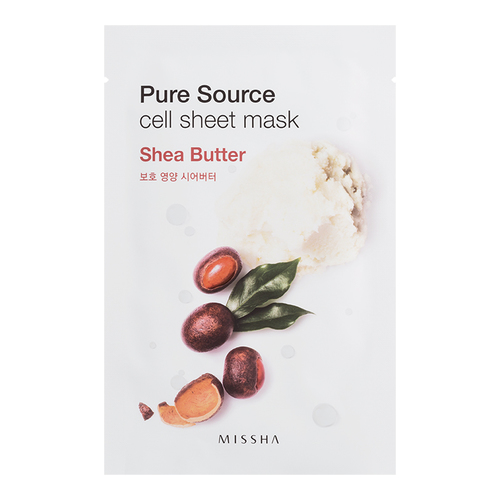 MISSHA Pure Source Cell Sheet Mask - Acai Berry on white background