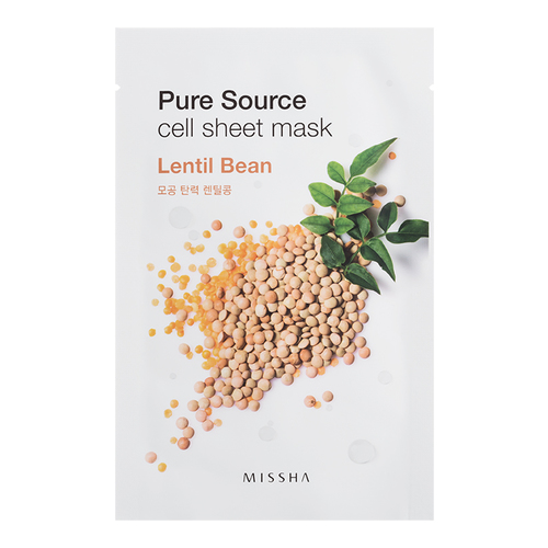 MISSHA Pure Source Cell Sheet Mask - Acai Berry on white background