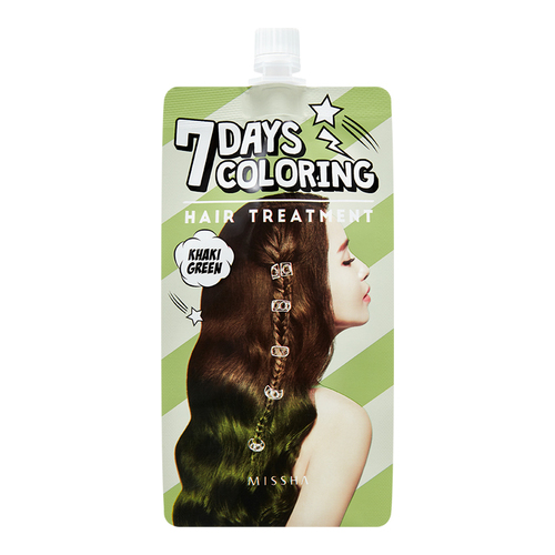 MISSHA Seven Days Coloring Hair Treatment - Khaki Green, 25ml/0.8 fl oz