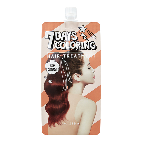 MISSHA Seven Days Coloring Hair Treatment - Cherry Red on white background