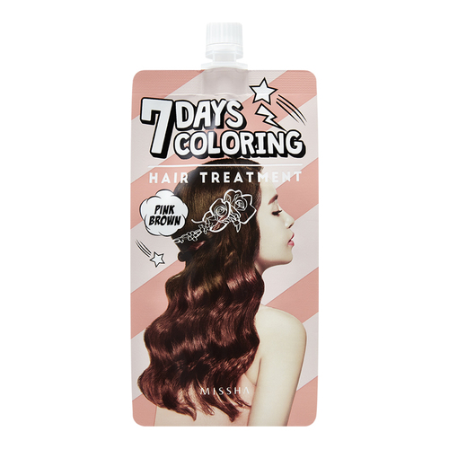 MISSHA Seven Days Coloring Hair Treatment - Pink Brown, 25ml/0.8 fl oz