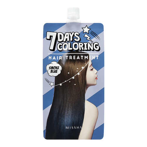 MISSHA Seven Days Coloring Hair Treatment - Smoke Blue, 25ml/0.8 fl oz