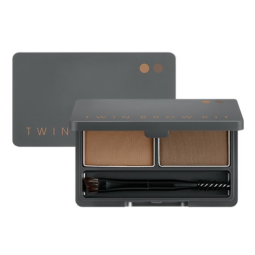 MISSHA Twin Brow Kit - No.1 | Natural Brown on white background