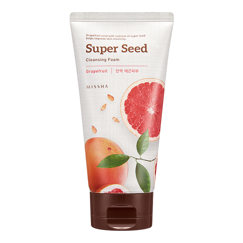 MISSHA Super Seed Cleansing Foam - Blueberry on white background