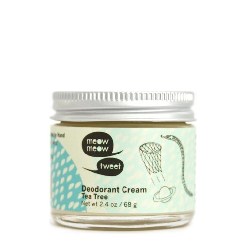 Meow Meow Tweet Deodorant Cream - Lavender on white background