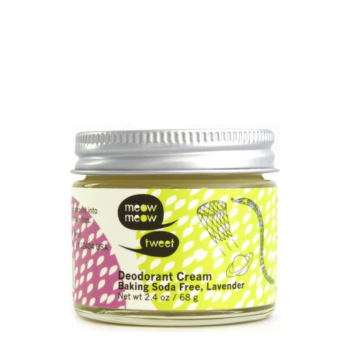 Meow Meow Tweet Baking Soda Free Deodorant Cream - Grapefruit on white background