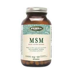 MSM Methylsulfonylmethane on white background