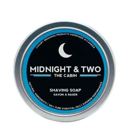 Midnight and Two Shaving Soap - Citrus Island on white background