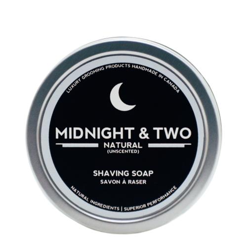 Midnight and Two Shaving Soap - Natural (Unscented), 113g/4 oz