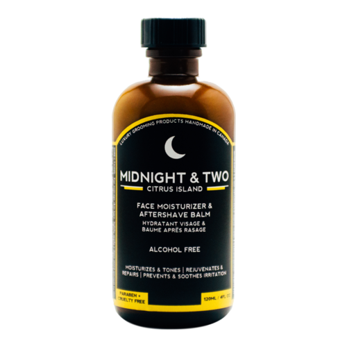 Midnight and Two After Shave Balm / Face Moisturizer - Citrus Island, 120ml/4.1 fl oz