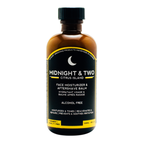 Midnight and Two After Shave Balm / Face Moisturizer - Citrus Island on white background