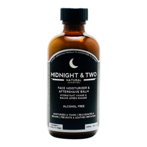 Midnight and Two After Shave Balm / Face Moisturizer - Natural (Unscented), 120ml/4.1 fl oz