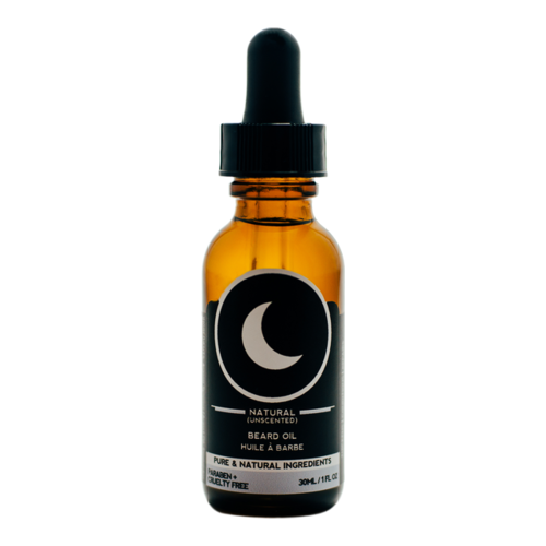 Midnight and Two Beard Oil - Natural (Unscented), 30ml/1 fl oz