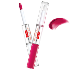 Made To Last Lip Duo - 004 Geranium Fuchsia on white background