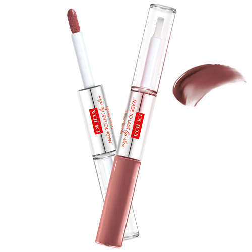 Pupa Made To Last Lip Duo - 001 Hot Coral on white background