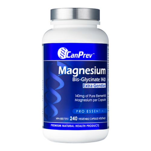 CanPrev Magnesium Bis-Glycinate 140 Extra Gentle, 240 capsules